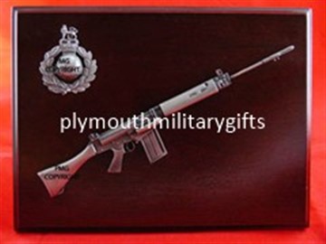 Royal Marines (RM) SLR Military Presentation Plaque